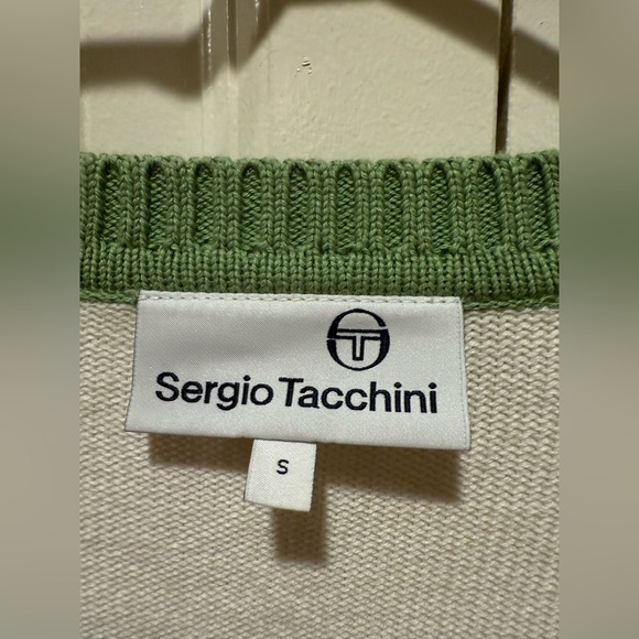 Sergio Tacchini Varsity-Style Lucia Knit Gardenia Luxury Cardigan , Small - Picture 6 of 11